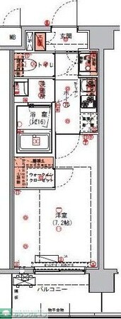 ハーモニーレジデンス東京アーバンスクエア#002の物件間取画像